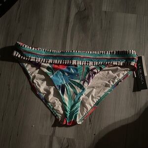 La Blanca Floral Print Bikini Bottom